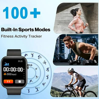 2025 New Smartwatch For Men Android IOS Phone 1.73" Screen Bluetooth Call Blood Oxygen Pressure Monitoring Smart Watch Women Beauty World Shop