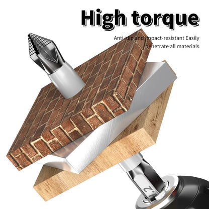 6 PCs Non-Slip Magnetic Cross Head Household Electric Driver Screw Set - High Hardness Hand Drill Bits for Electric Screwdrivers Beauty World Shop