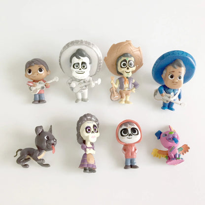 8 Pieces / Set COCO Cartoon Movie Action Figure Vinyl Figurine Collection Model Doll Toys Beauty World Shop