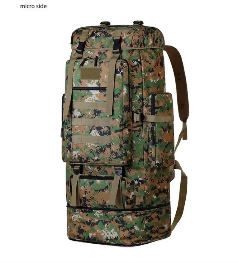 Homefish 80L/100L Large Mountaineering Backpack Outdoor Climbing Bag Tactical Rucksack Hiking Camping Travel Backpack Beauty World Shop