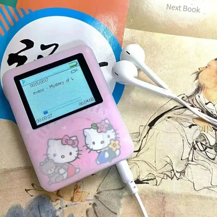 kawaii hello kitty Student MP3 Cartoon anime Portable mini music Walkman sports companion Sound can be played externally new Beauty World Shop