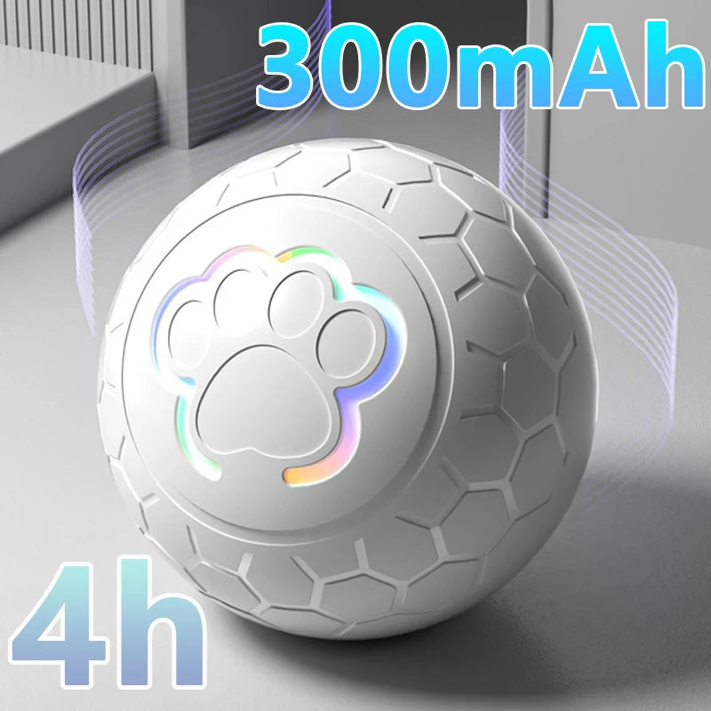 Smart Dog Toy Ball Electronic Interactive Pet Toy Ball USB Automatic Bouncing Rolling Toy Ball With RGB Lights Puppy Cat Product Beauty World Shop
