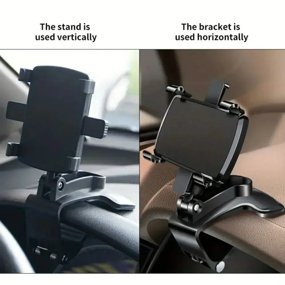 2025 New Universal 360° Rotation Car Phone Holder Stand Dashboard Car Clip Mount GPS Bracket Car Mobile Phone Support in Car Beauty World Shop