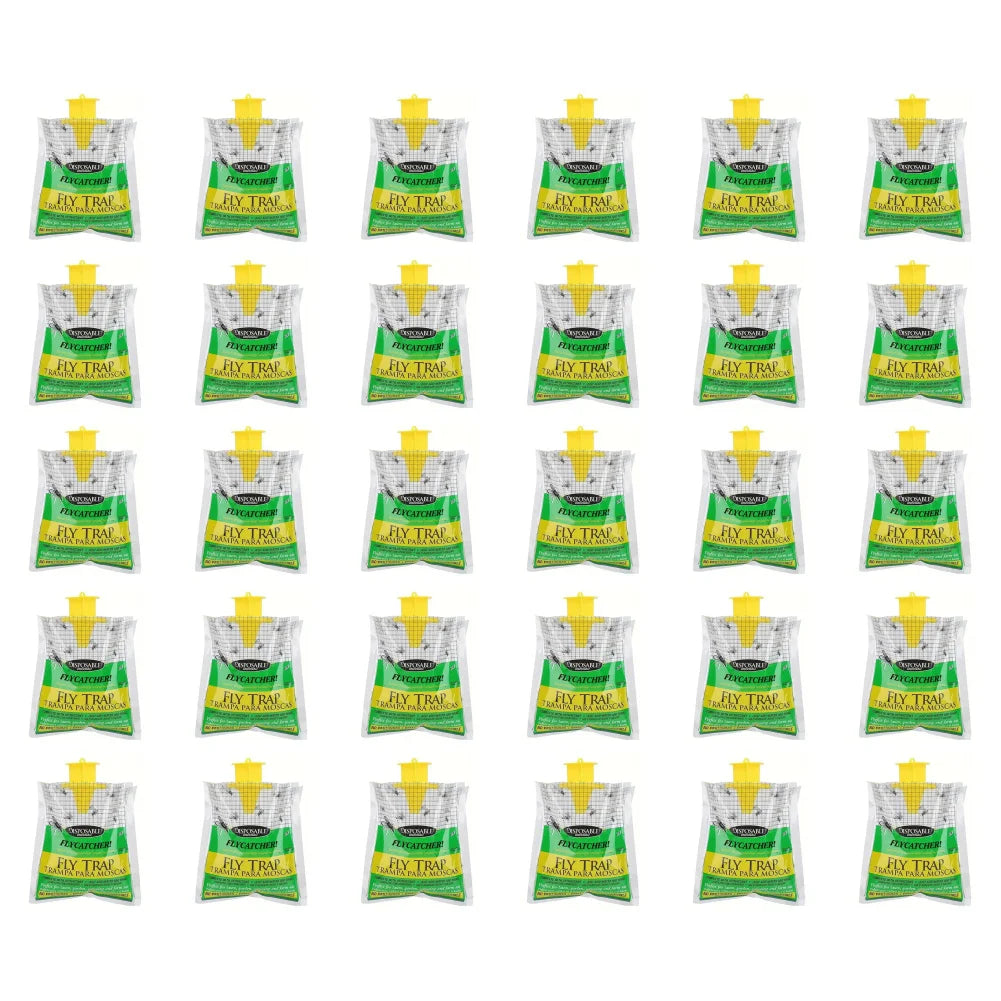 1-30Pcs Hanging Fly Trap Disposable Fly Catcher Bag Mosquito Trap Catcher Fly Wasp Insect Bug Killer Flies Trap for Outdoor Beauty World Shop