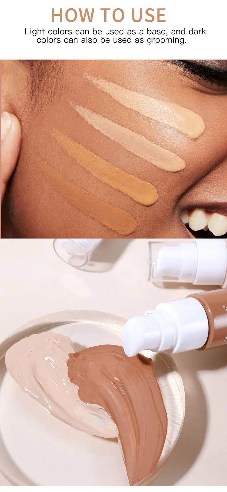 Liquid Foundation Effective Concealer Waterproof Sweat-resistant Makeup Professional Cosmetics Beauty World Shop