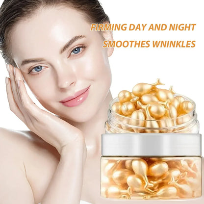 50Pcs Collagen Face Care Capsules Serum Spot Acne Wrinkle Remover Firming Whitening Hyaluronic Acid Essence Skin Care New style Beauty Trend Shop