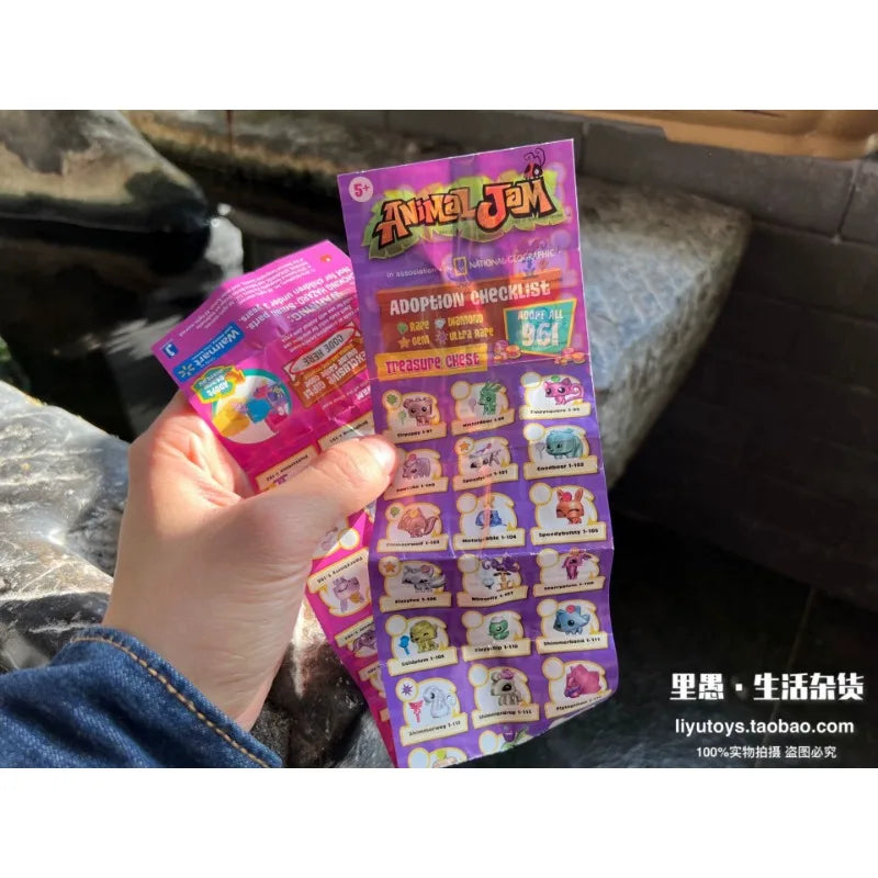 Genuine Animal Jam Blind Box Cute Kawaii Adopt A Pet Animals Doll Treasure Chest Collection Toy Model Kids Gifts Beauty World Shop