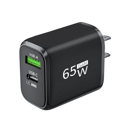 USB Charger 65W GaN Type C Fast Charging PD Power Adapter Quick Charger 3.0 For iPhone 15 Xiaomi POCO Samsung Oneplus Beauty World Shop