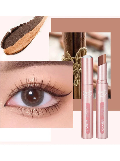 Gradient two-color eye shadow pen waterproof, sweat proof, not easy to smudge, pearlescent, fine shiny, lazy eye shadow s Beauty Trend Shop