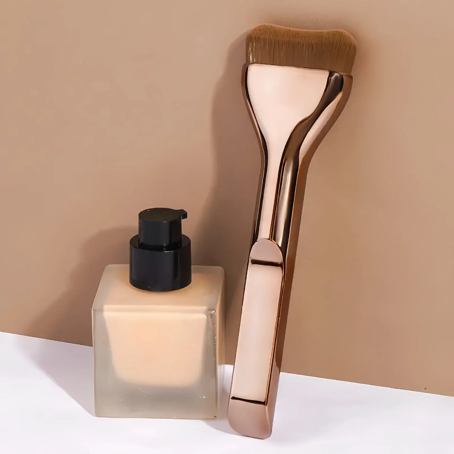 New 2Pcs Professional Foundation Makeup Brushes Soft Dense Hair for Blending Liquid, Cream Flawless Powder Makeup Beauty Tools Beauty World Shop