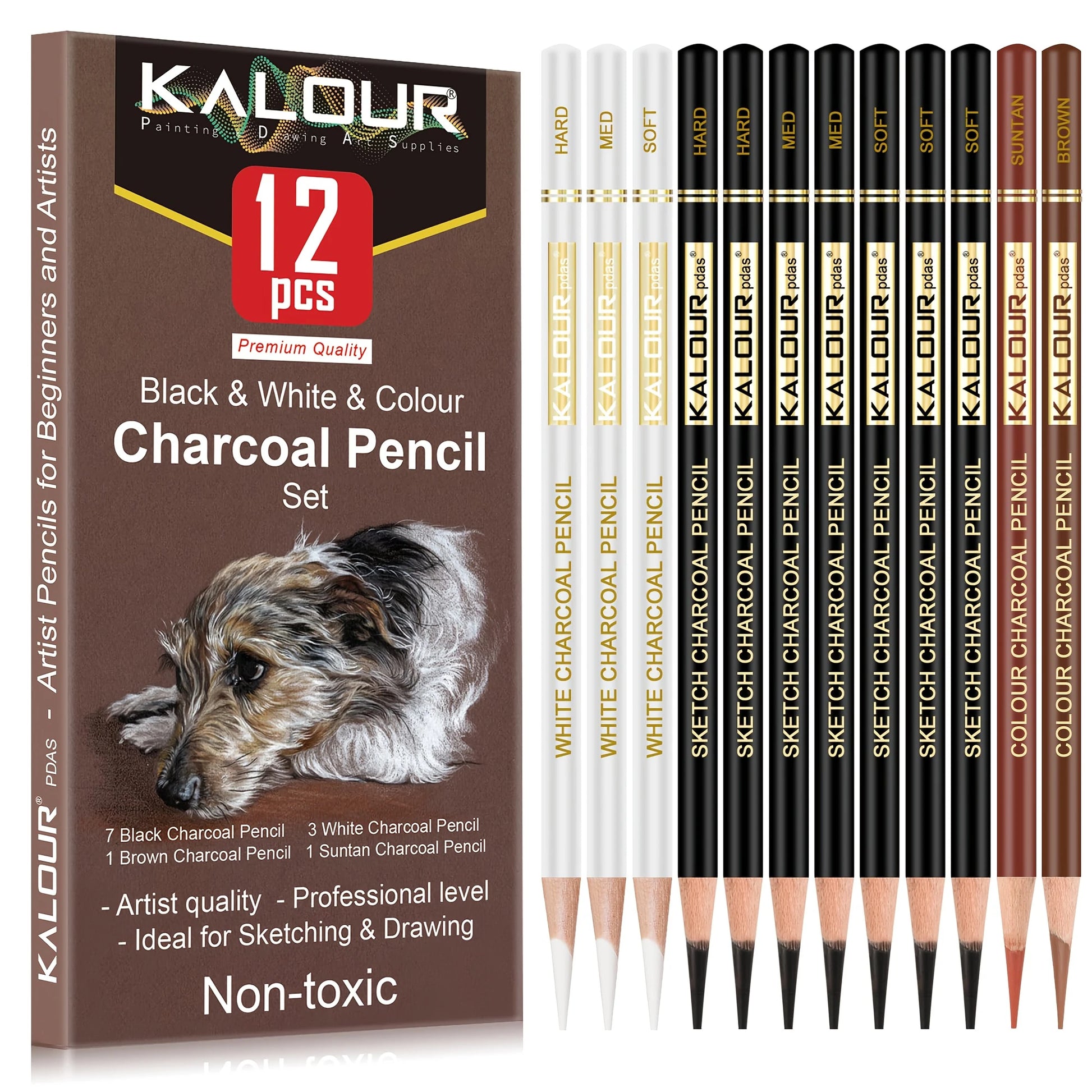 12/20/25/54/70 pcs Drawing Sketching Coloring Set Drawing Pencils & Sketching Kit Art Tool Kit Professional Art Supplies Set Beauty World Shop