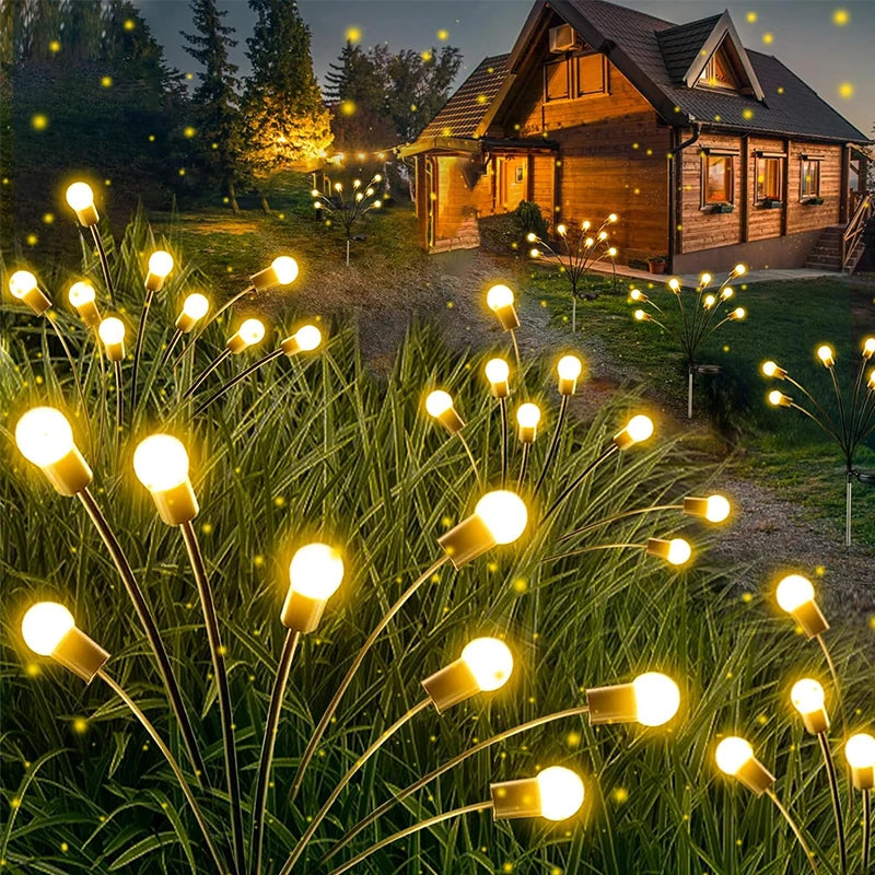 Garden Lights-New Upgraded Solar Powered Firefly Lights Outdoor Waterproof Vibran Garden Lights for Decorationi Beauty World Shop