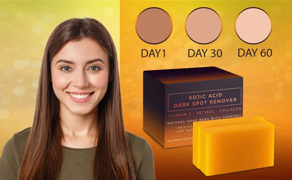 Kojic Acid Dark Spot Remover Whitening Soap Handmade Skin Care Deep Cleaning Moisturizing Cleansing Essential Soap Brighten Skin Beauty Trend Shop