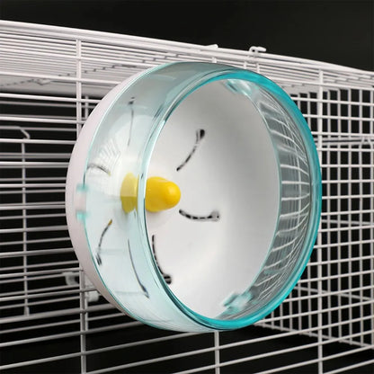 Hamster Wheel Running Disc Toy Sport Running Silent Transparent Small Pet Rotatory Jogging Wheel Toys Pet Hamster Cage Supplies Beauty World Shop