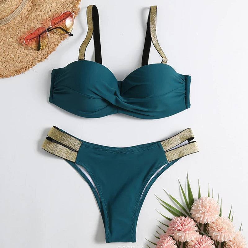 Summer Sexy Bikinis Push Up Swimsuits Women's Swimwear For Female Beach Swim Wear Bathing Suits Brazilian Bikini Set Pool Bather Beauty World Shop