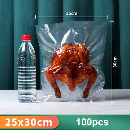 Vacuum Packaging Bags for Food 100pcs Food Storage Vacuum Bags for Vacuum Sealer Machine  Food Fresh Long Keeping Empty Bags Beauty World Shop