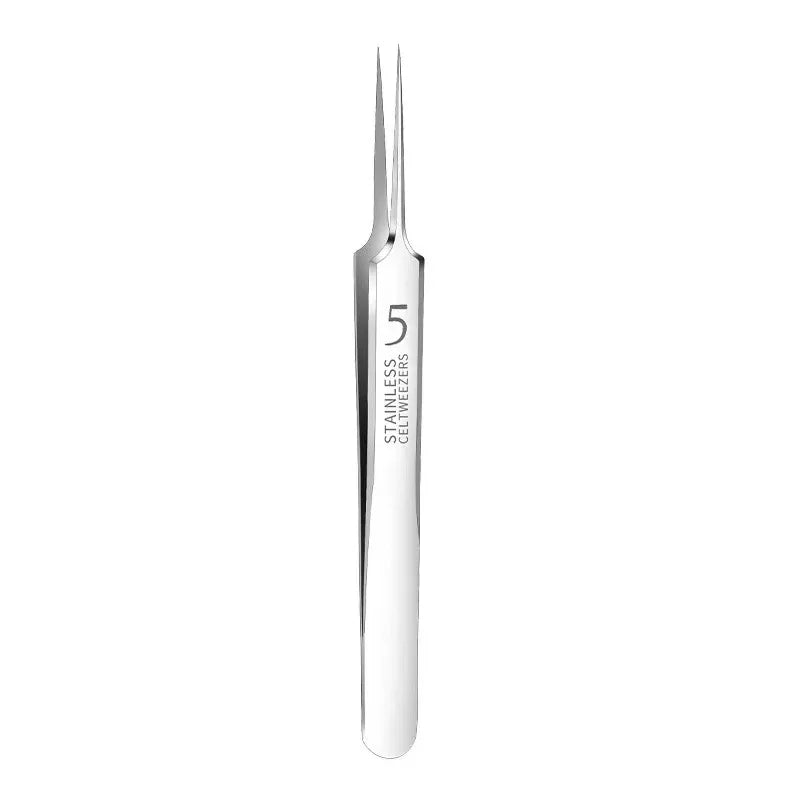 1 Pack Extra Fine No. 5 Cellular Acne Blackhead Tweezers - Facial Beauty Remove Acne Needle Tools for Skin Care Beauty World Shop
