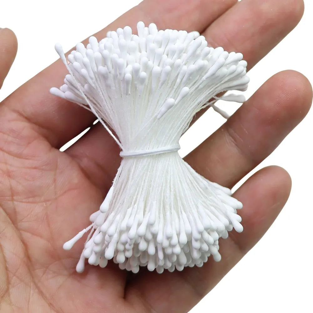 400pcs 2mm Moulti Options Artificial Flower stamen Mini Pearl Floral pistil For Wedding Party Home Decoration DIY Accessories Beauty World Shop