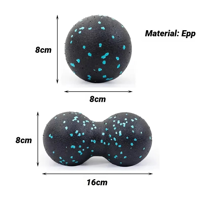 Yoga Peanut Balls Body Massage Fascia Ball Suit Foam Block High Density Muscle Relaxation Lacrosse Exercise Fitness Relieve Pain Beauty World Shop