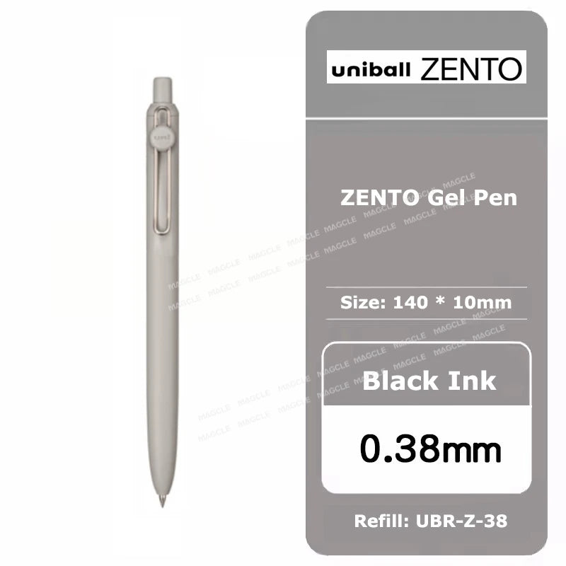 uniball ZENTO Standard 0.38/0.5mm Gel Pens,Water-Based Smooth Writing Roller Ball Pens Fit for a variety of occasions Stationery Beauty World Shop
