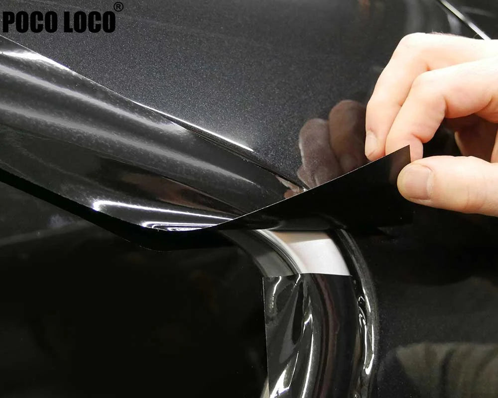 3/5/7/10CM Black Glossy Vinyl Wrap Stripes Chrome Delete Window Trim Film For Car Interior Hood Roof Pillar Beauty World Shop