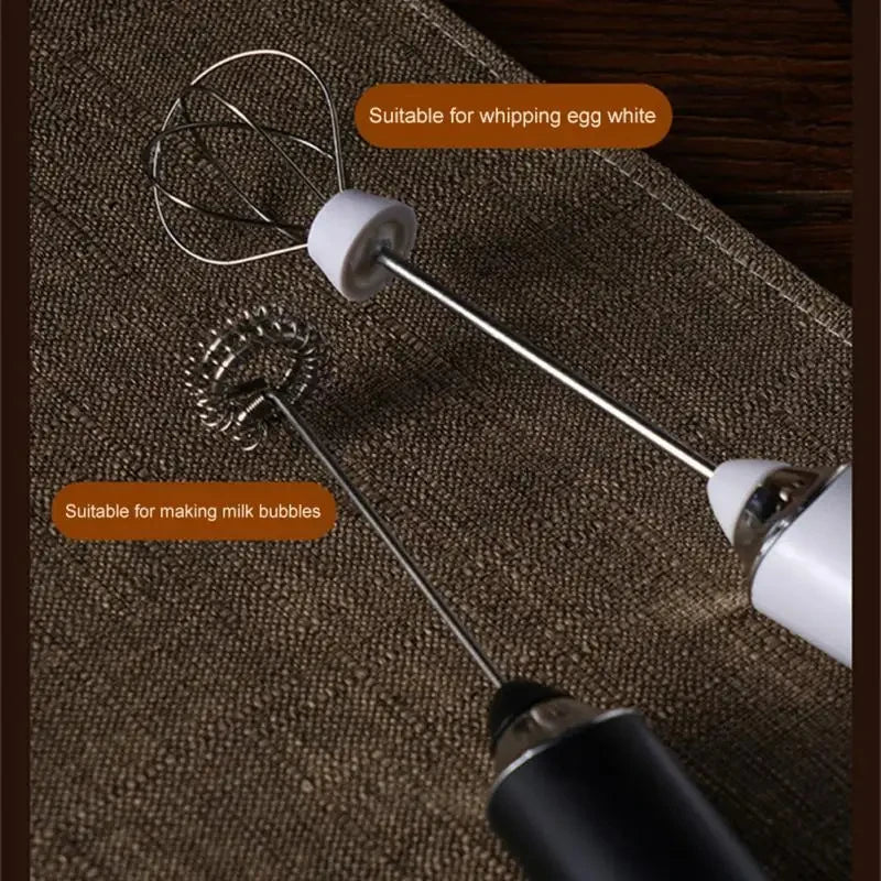Handheld Double Stick Wireless Whisk Custard Foamer Mini Portable Blender Coffee Milk Three Speed Control Egg White Whipped USB Beauty World Shop