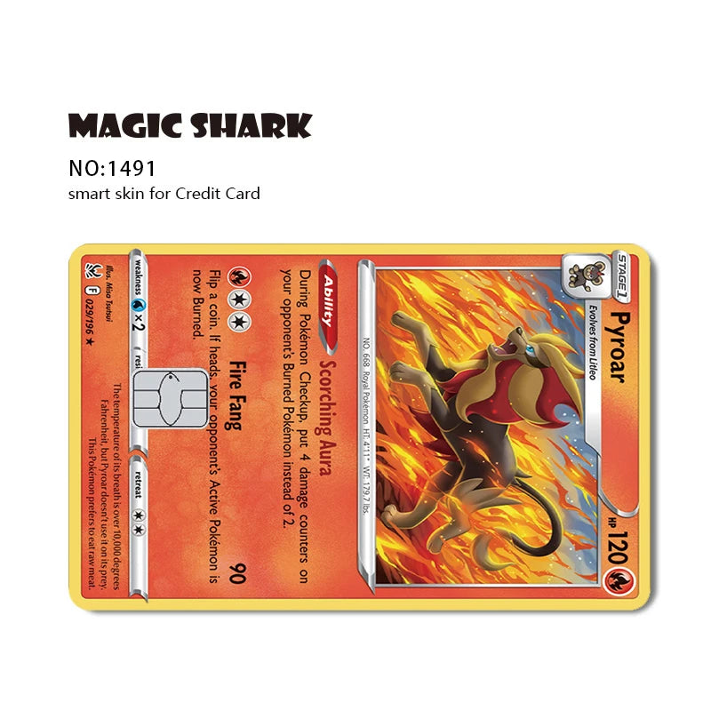 2025 New Pokemons Charizard Blastoise Bulbasaur Eevee Metwo Sticker Film Skin Cover for Credit Debit Card Beauty World Shop