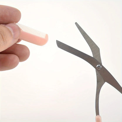 Eyebrow Razor Scissor  Stainless Steel Safe Anti-scratch Trimmer for Beginners Crescent Sharp Beauty Tool Multi-color Beauty Fashion