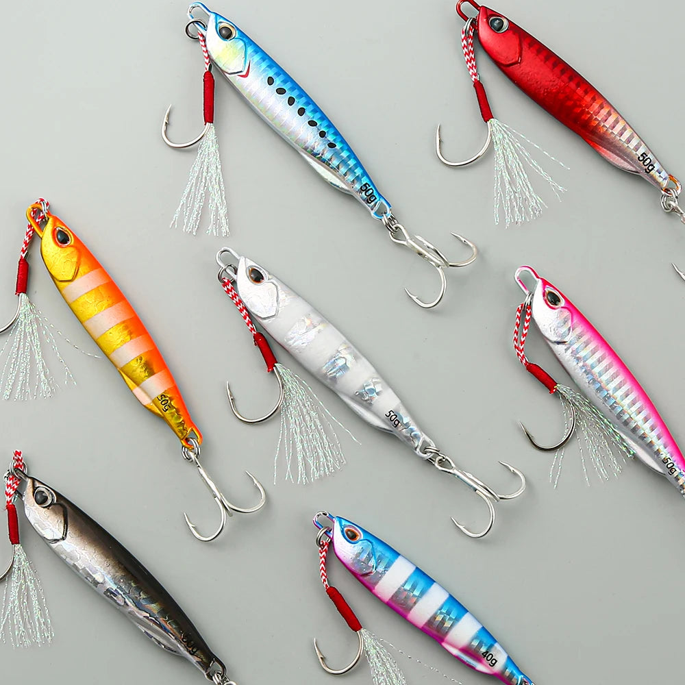 2021 Japen Metal Cast Jig Spoon 10/15/20/30/40/50g Shore Casting Jigging Fish Sea Bass Fishing Lure Artificial Bait Tackle Beauty World Shop