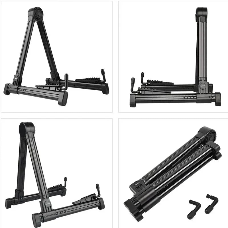 Folding Adjustable Instrument Stand Guitar Rack Instrument Display Stand Bass, Acoustic, Classical, and Electric Guitar Support Beauty World Shop