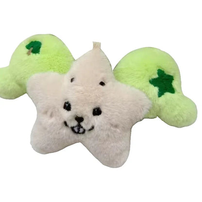 1PC Star Pendant Key Chain Doll Album Plush Pendant Doll School Bag Decoration Gifts Beauty World Shop