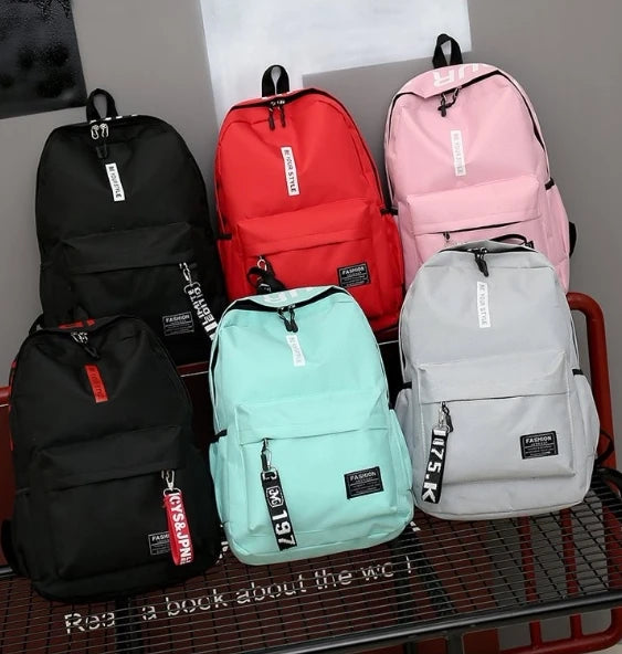Fashion trend backpack backpack for men and women junior high school high school student bag large capacity korean version of th Beauty World Shop