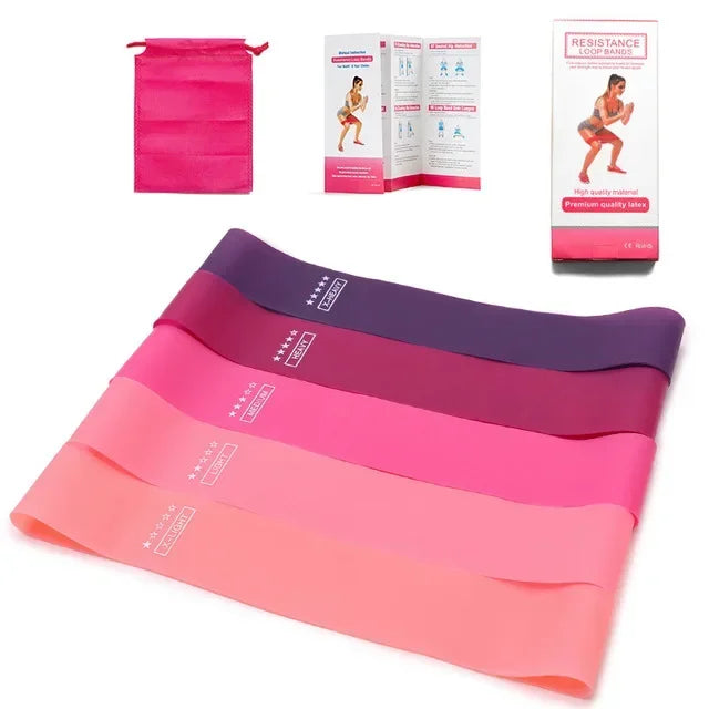 Portable Fitness Workout Equipment Rubber Resistance Bands Yoga Gym Elastic Gum Strength Pilates Crossfit Women Weight Sports Beauty World Shop