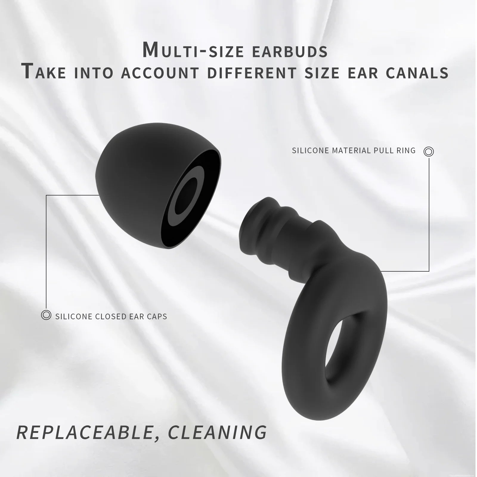 Silicone Earplugs for Swimming Sleep Noise Cancel Noise Reduction-Soundproof Reduce Disturbances -Quality loop Earplugs Beauty World Shop