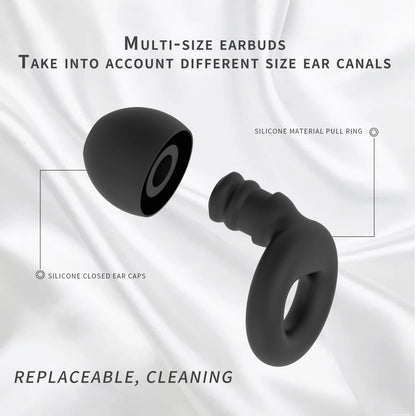 Silicone Earplugs for Swimming Sleep Noise Cancel Noise Reduction-Soundproof Reduce Disturbances -Quality loop Earplugs Beauty World Shop