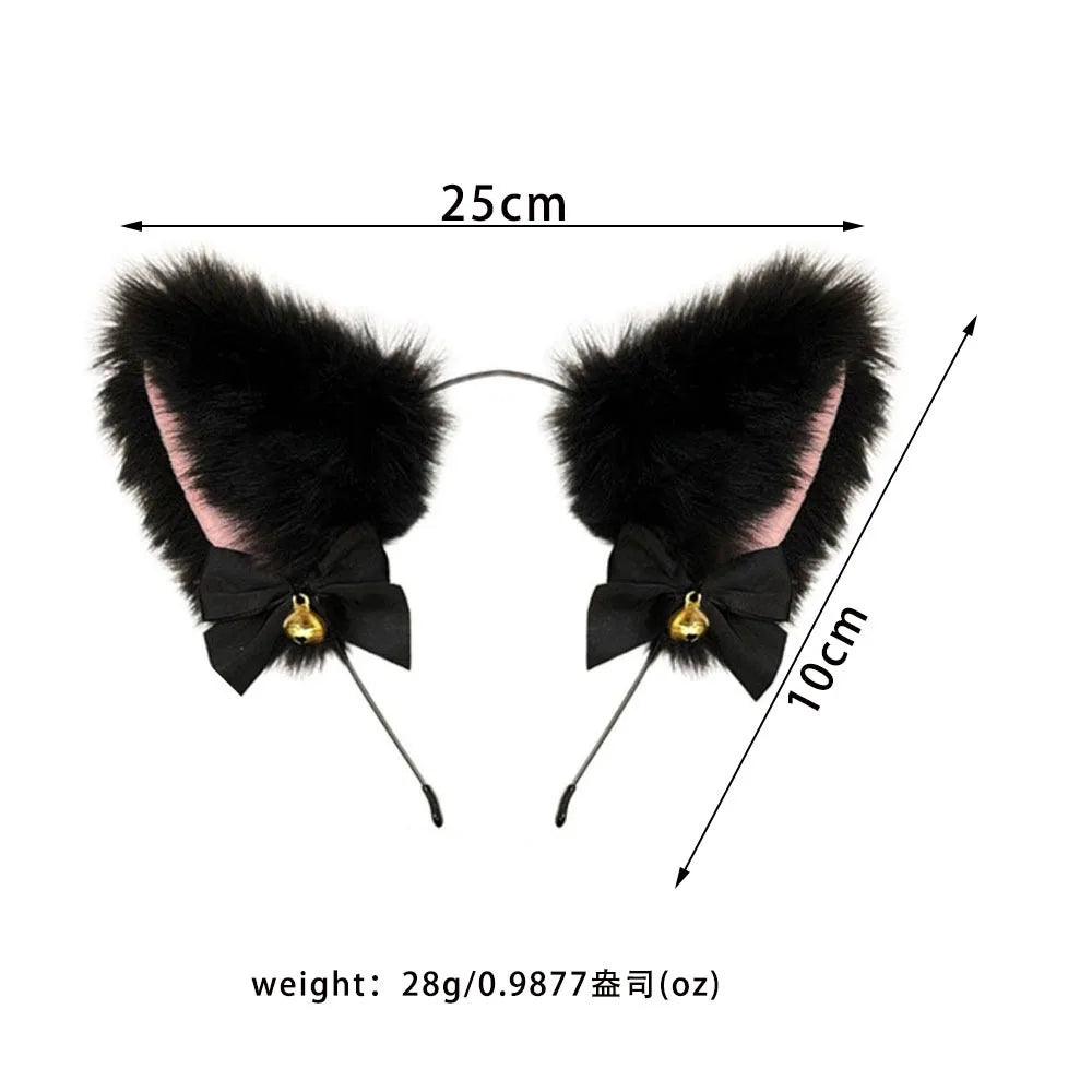 Cute Fox Tail Anal Plug Bow-Knot Soft Cat Ears Headbands Collar Erotic Cosplay Couples Accessories SM Sex Toys for Female Male Beauty World Shop
