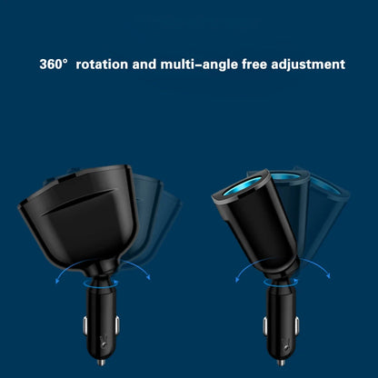 Multiple Devices Can Be Charged at the Same Time with Digital Display Car Charg Dual-port Car Charger Adapter Beauty World Shop