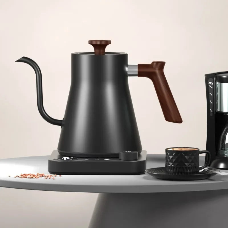 Electric Gooseneck Kettle 900ML Hand Brew Coffee Pot Smart Teapot Temperature Control Pot Rapid Heating Kettle 110v/220v Beauty World Shop
