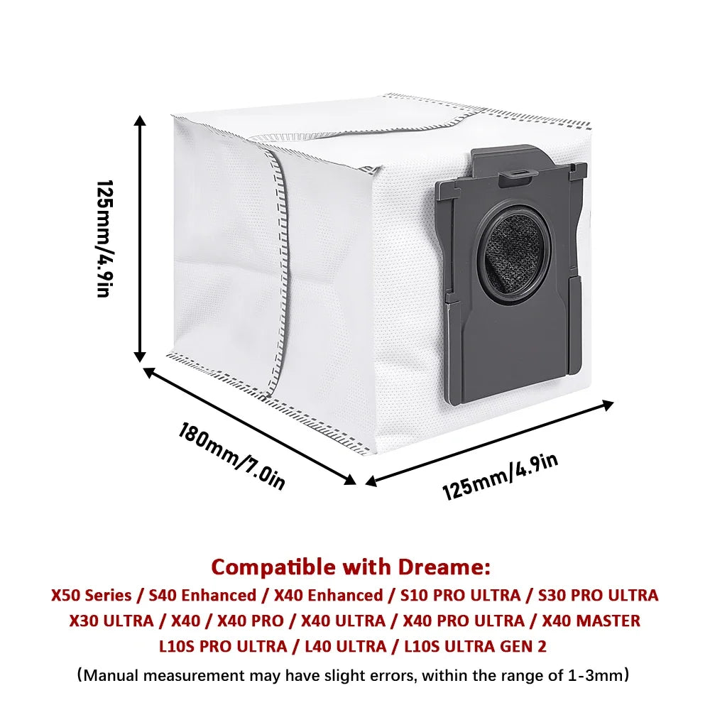 For Dreame Main Side Brush Hepa Filter Mop Rags Dust Bag X50 Pro/X50 Ultra/X50Master/L40S Pro Ultra/L50 Pro Ultra/MOVA V50 Ultra Beauty World Shop