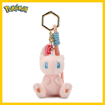 Original Anime Pokemon Kawaii Pikachu Keychain Gengar Mew Jigglypuff Mimikyu Stuffed Toy Cute Plush Keyring Doll Pendant Gift Beauty World Shop