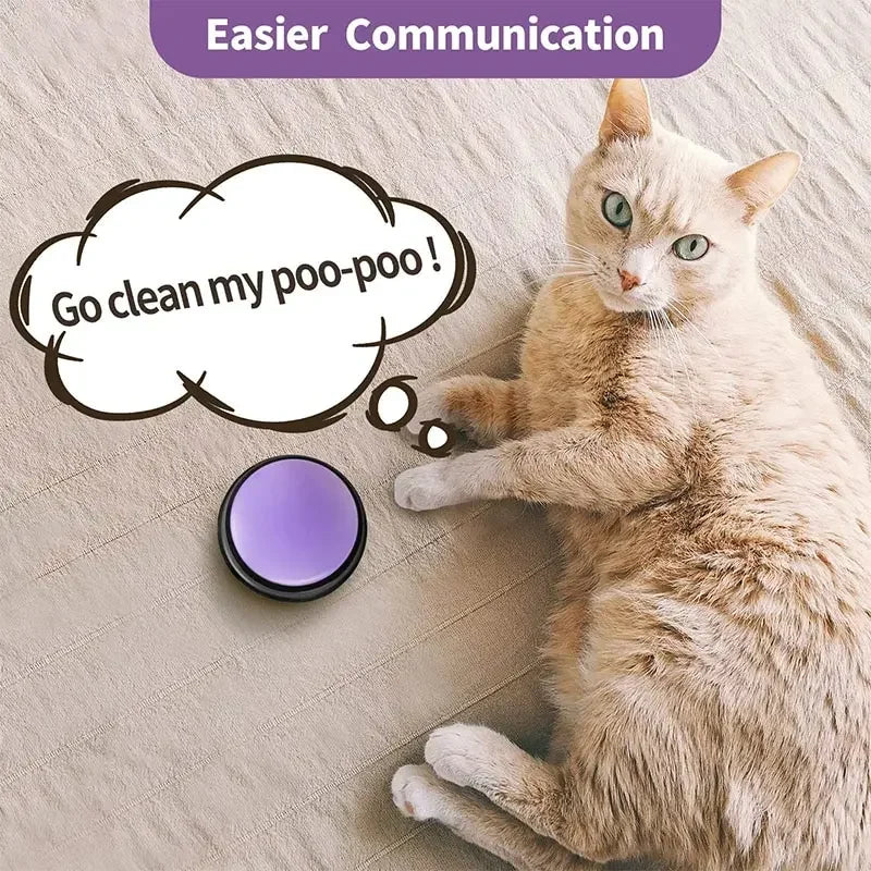 8PCS Dog Communication Buttons Voice Recording Button for Pet Training Buzzer 30 Second Record Playback Funny Gift for Talking Beauty World Shop