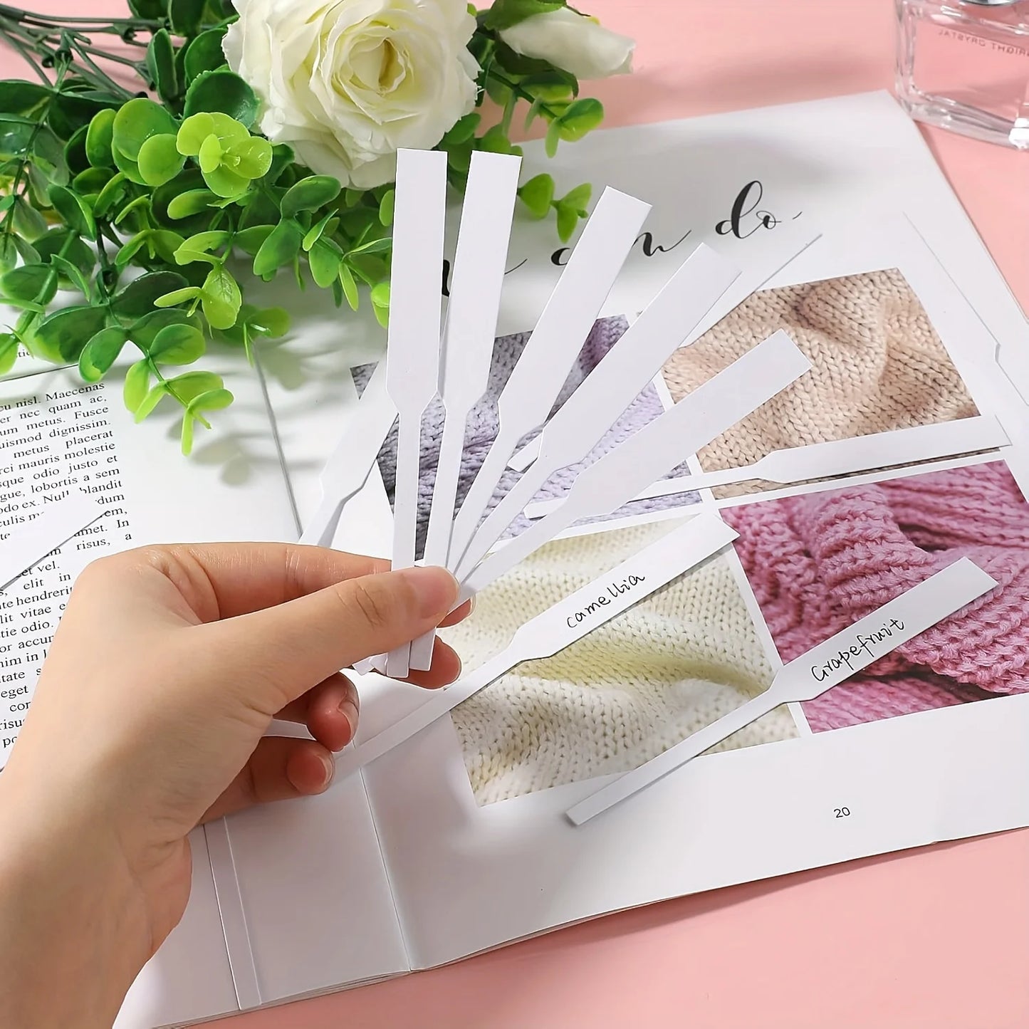 200Pcs Disposable Perfume Tester Strips Fragrance Testing Strips for Essential Oils Aromatherapy Scent Evaluation Beauty World Shop