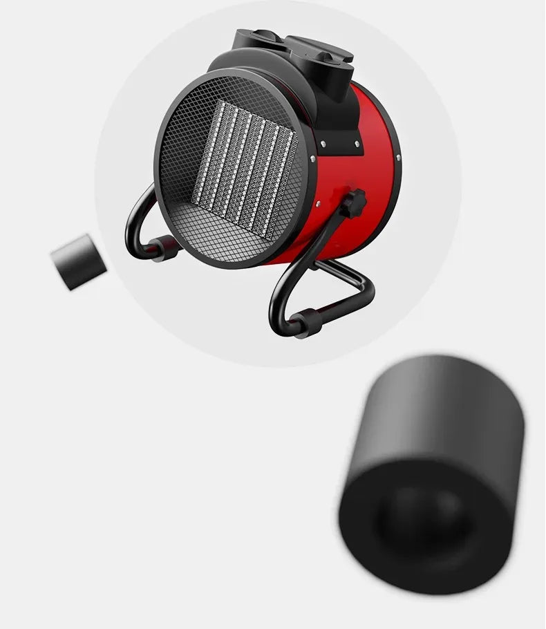 Portable 2000W Space Heater with Fan 2 Heat Settings Adjustable Thermostat Fan Mode Tip Over Overheat Protection for Indoor Beauty World Shop