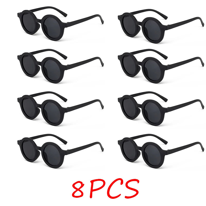 Children's sunglasses, inset style  round frame, 1-7 year old baby sunglasses, sun shading, sun protection Beauty World Shop