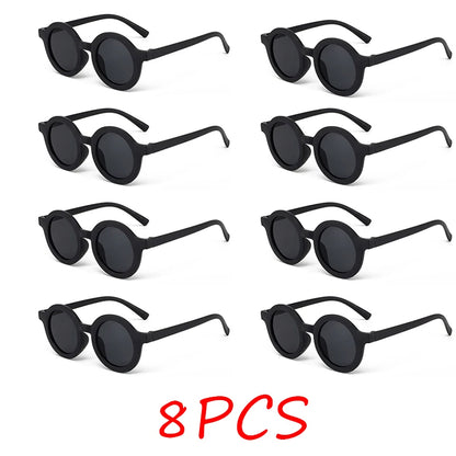 Children's sunglasses, inset style  round frame, 1-7 year old baby sunglasses, sun shading, sun protection Beauty World Shop