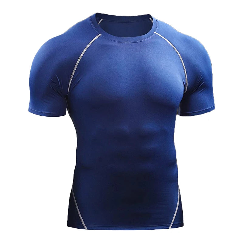 2026 Compression T Shirt Men Summer Sportswear Running T-shirt Elastic Quick Dry Sport Tops Tee Athletic Gym Workout Shirts Men Beauty World Shop