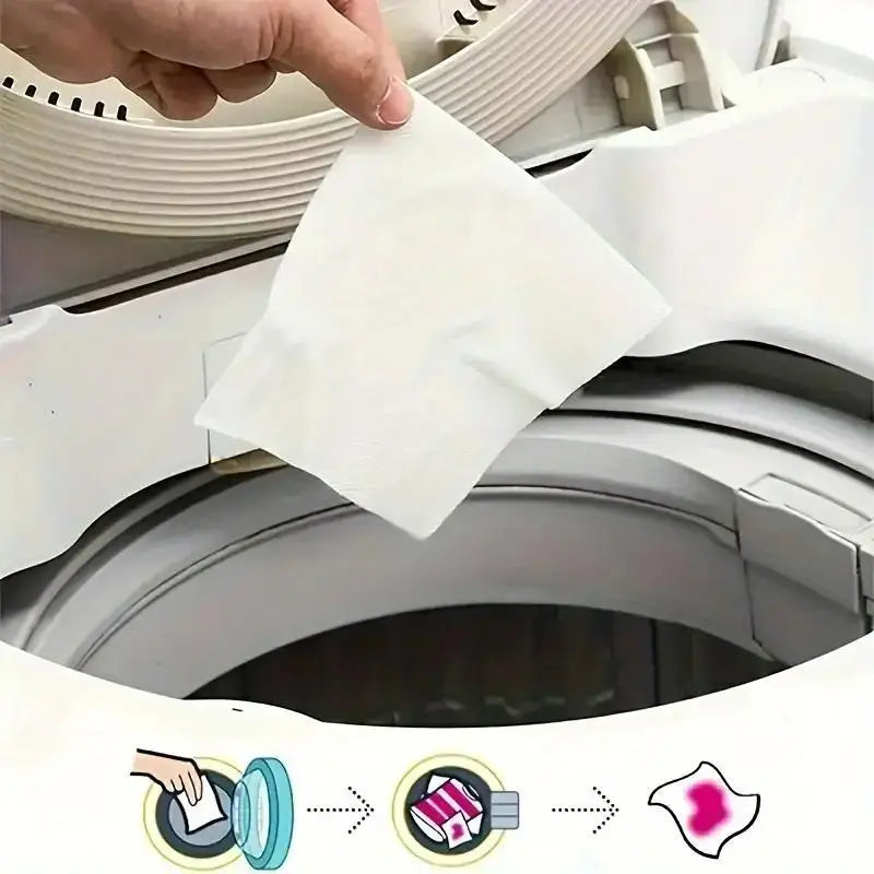 50Color Dye-Resistant Cloth for Laundry，No Chemical Composition，Mixed Laundry Anti-Penetration and Fade Protection，Universal Was Beauty World Shop