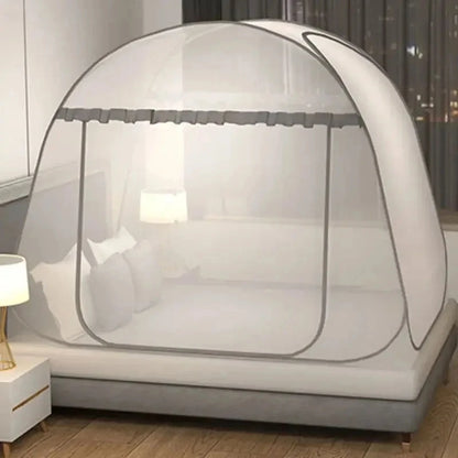 Simple Yurt Mosquito Net Portable Camping Tent Single Double Bed Canopy For Adult Foldable Bunk Mesh Net Breathable Mosquito Net Beauty World Shop