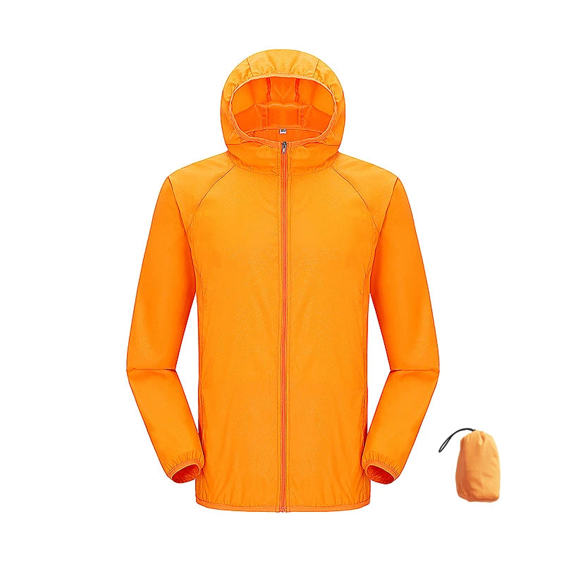 JNLN Men Women Waterproof Hiking Jackets Quick Dry Camping Windbreaker Unisex Outdoor Trekking Raincoat Anti UV Packable Clothes Beauty World Shop