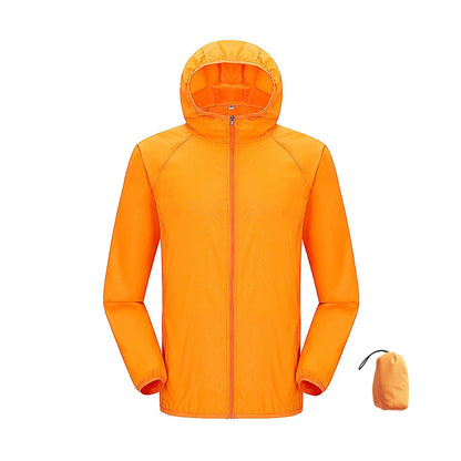 JNLN Men Women Waterproof Hiking Jackets Quick Dry Camping Windbreaker Unisex Outdoor Trekking Raincoat Anti UV Packable Clothes Beauty World Shop